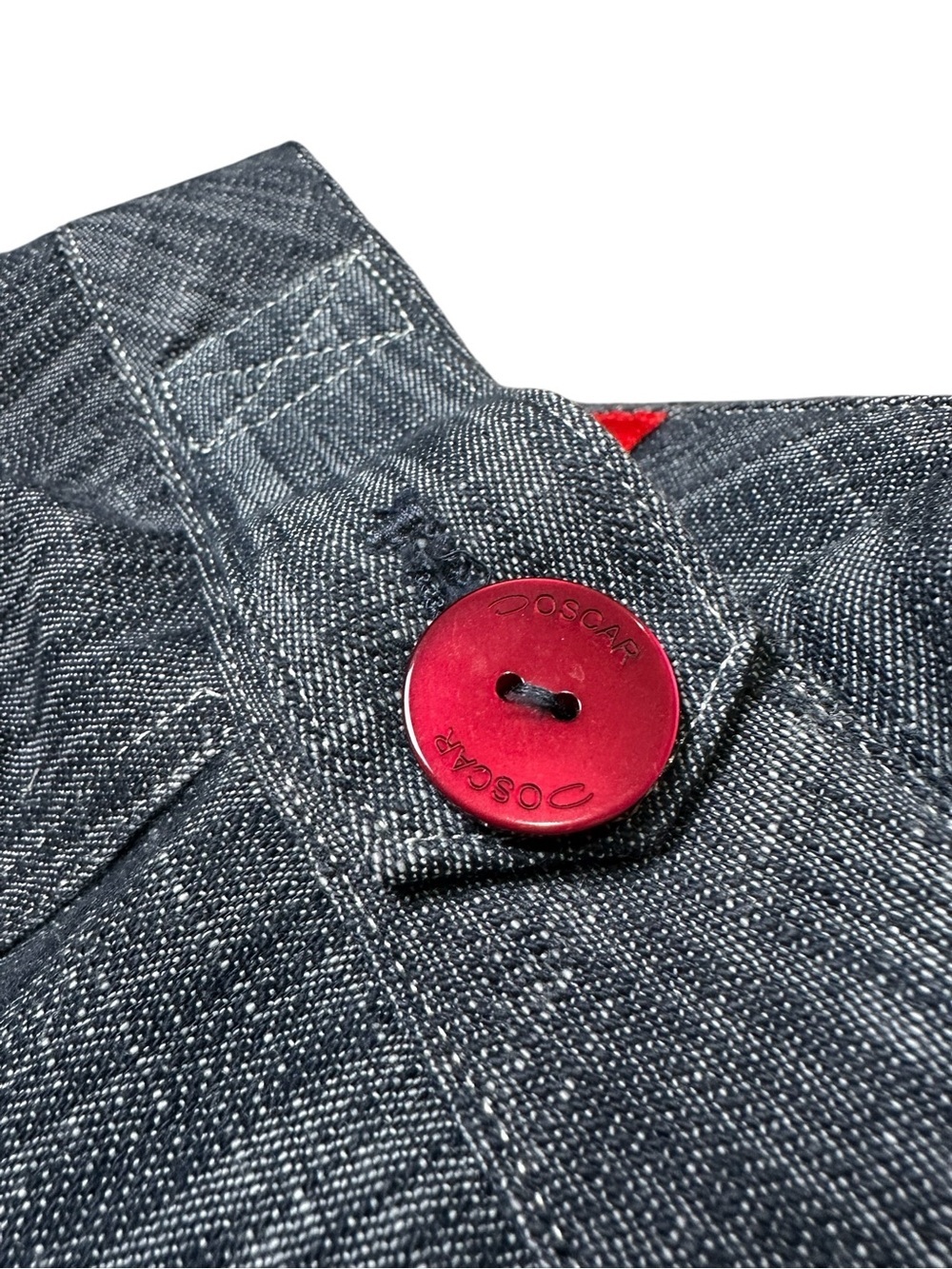 Vintage Oscar by Oscar De La Renta Women’s 12 Dark Chambray Denim Trouser Pant - Picture 8 of 14